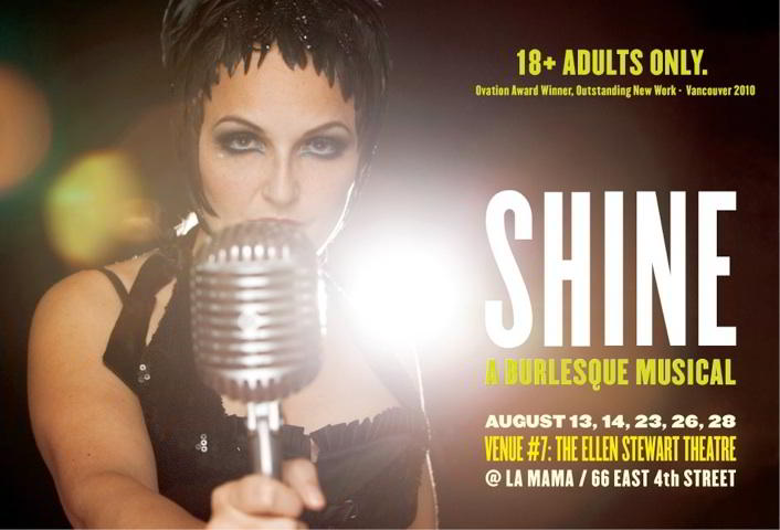 shine handbill NYC Shine: A Burlesque Musical (The Wet Spots)